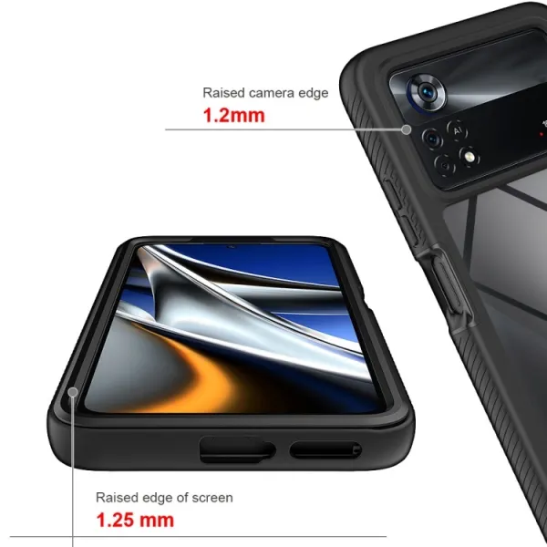 DUAL Obojstranný kryt pre Xiaomi Poco X4 Pro 5G čierny