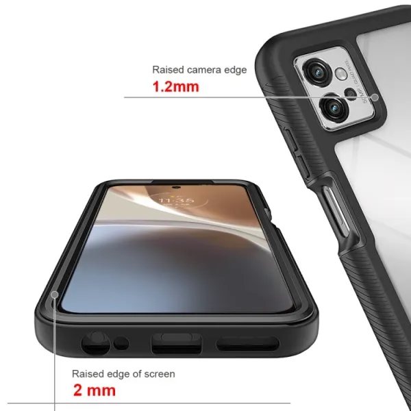 DUAL Obojstranný kryt pre Motorola Moto G32 červený