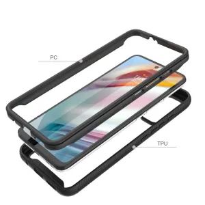 DUAL-HALF Obojstranný kryt pre Motorola Moto G60 červený
