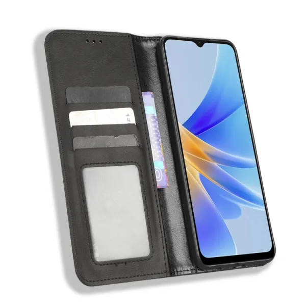 BUSINESS Peňaženkový kryt pre Oppo A17 čierny