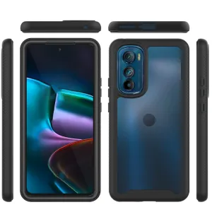 DUAL Obojstranný kryt pre Motorola Edge 30 svetlomodrý