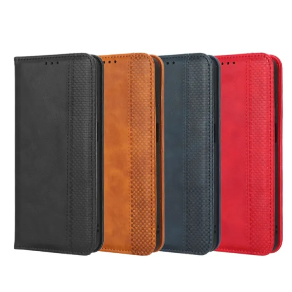 BUSINESS Peňaženkový kryt pre Motorola Moto E22 / E22i modrý