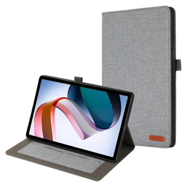 FABRIC Zaklápací obal pre Xiaomi Redmi Pad SE šedý