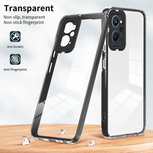 CRYSTAL Ochranný kryt pre Oppo A96 čierny