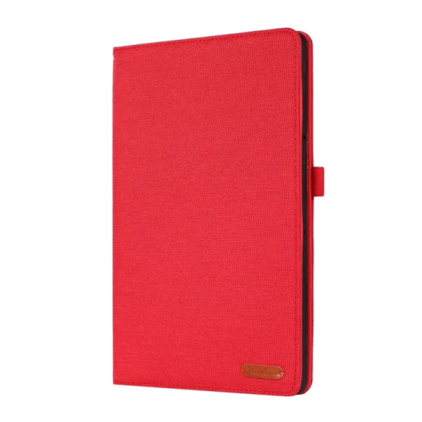FABRIC Zaklápací obal pre Xiaomi Redmi Pad červený