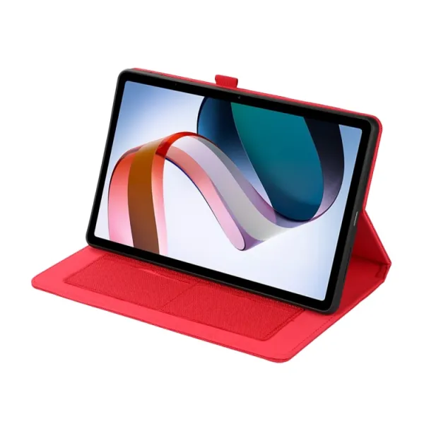 FABRIC Zaklápací obal pre Xiaomi Redmi Pad červený