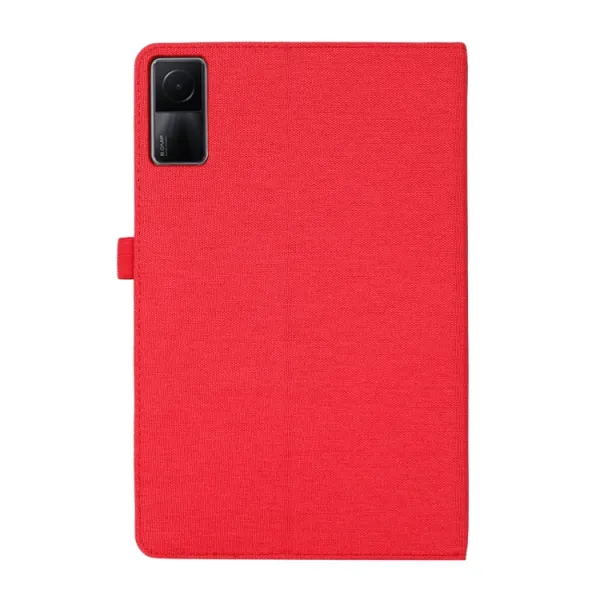 FABRIC Zaklápací obal pre Xiaomi Redmi Pad červený