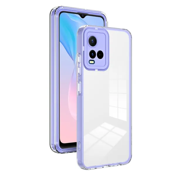CRYSTAL Ochranný kryt pre Vivo Y21 / Y21s / Y33s fialový