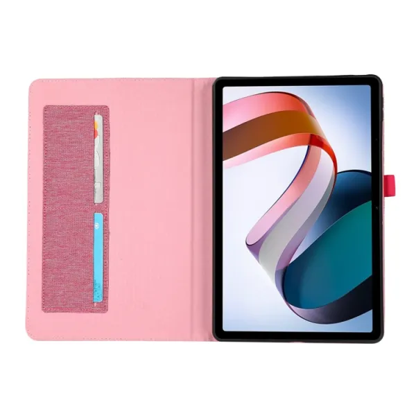 FABRIC Zaklápací obal pre Xiaomi Redmi Pad ružový