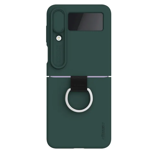 NILLKIN CAMSHIELD SILKY Kryt s držiakom pre Samsung Galaxy Z Flip4 5G zelený