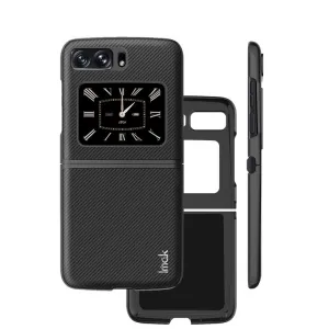 IMAK CARBON Ochranný obal pre Motorola Razr 2022 5G čierny