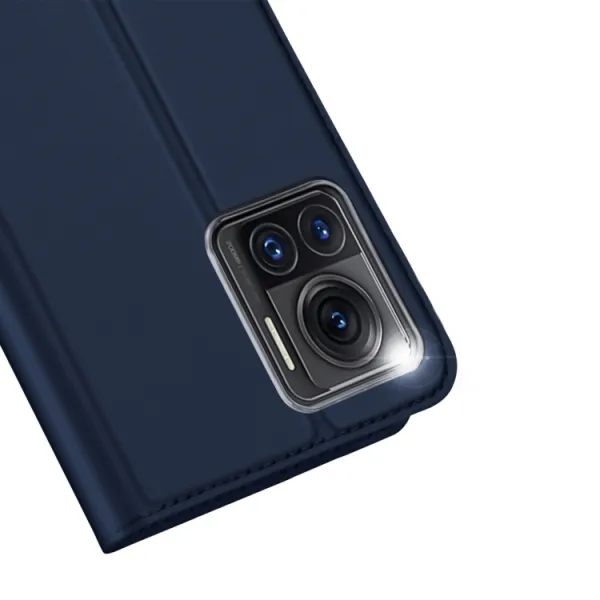 DUX Peňaženkový kryt Motorola Edge 30 Ultra modrý