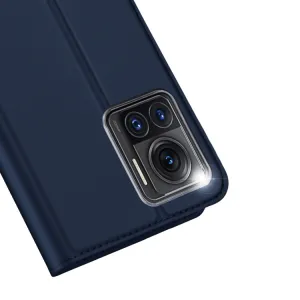 DUX Peňaženkový kryt Motorola Edge 30 Ultra modrý
