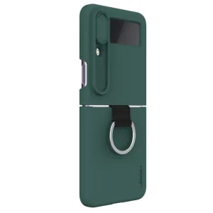 NILLKIN CAMSHIELD SILKY Kryt s držiakom pre Samsung Galaxy Z Flip4 5G zelený