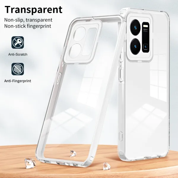 CRYSTAL Ochranný kryt pre Vivo Y35 biely