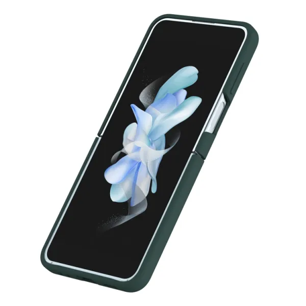 NILLKIN CAMSHIELD SILKY Kryt s držiakom pre Samsung Galaxy Z Flip4 5G zelený