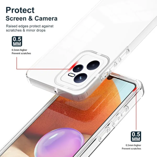 CRYSTAL Ochranný kryt pre Realme C35 biely