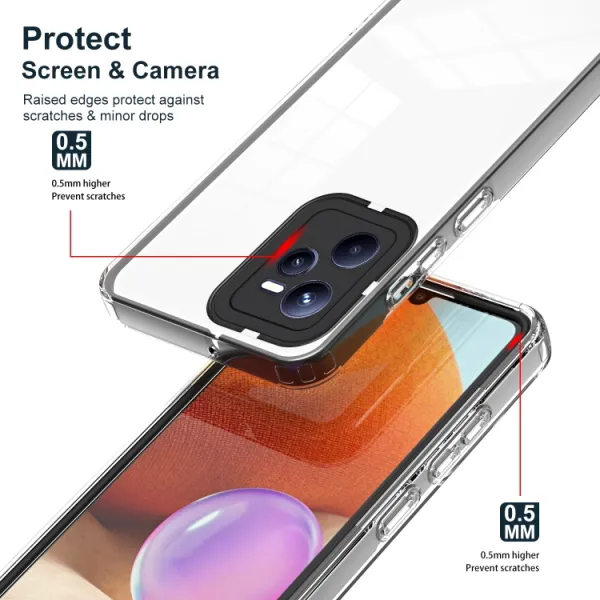 CRYSTAL Ochranný kryt pre Realme C35 čierny