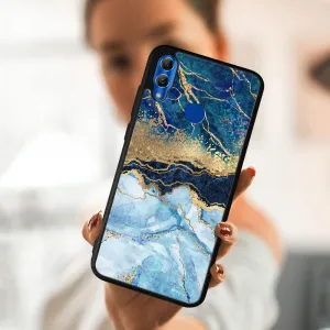 MY ART Ochranný obal Honor 10 Lite -BLUE MARBLE (141)