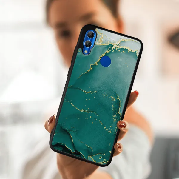 MY ART Ochranný obal Honor 10 Lite -GREEN MARBLE (145)