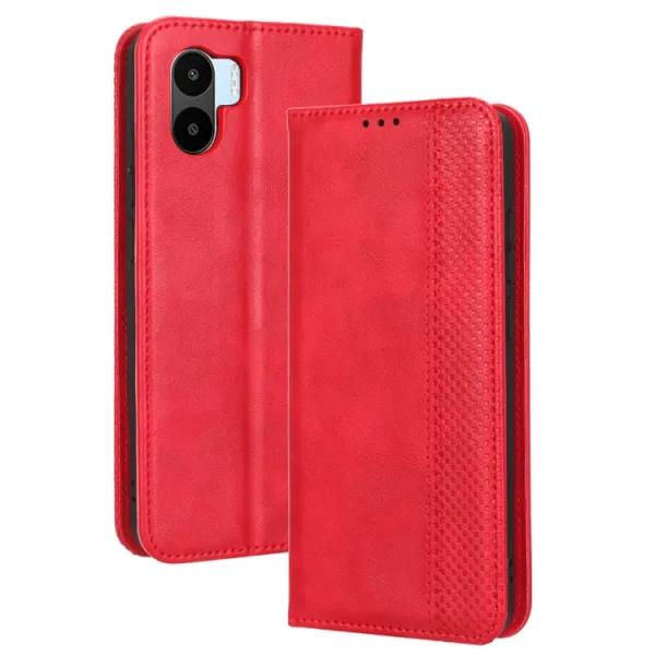 BUSINESS Peňaženkový kryt pre Xiaomi Redmi A1 / Redmi A2 červený