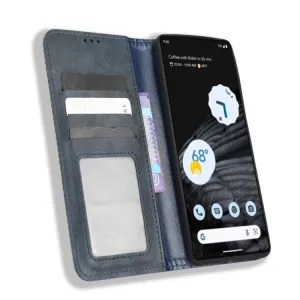 BUSINESS Peňaženkový kryt pre Google Pixel 7 Pro modrý