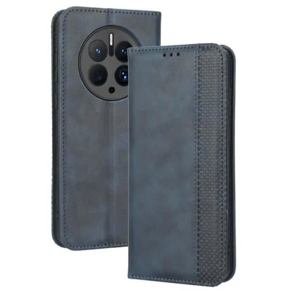 BUSINESS Peňaženkový kryt pre Huawei Mate 50 Pro modrý