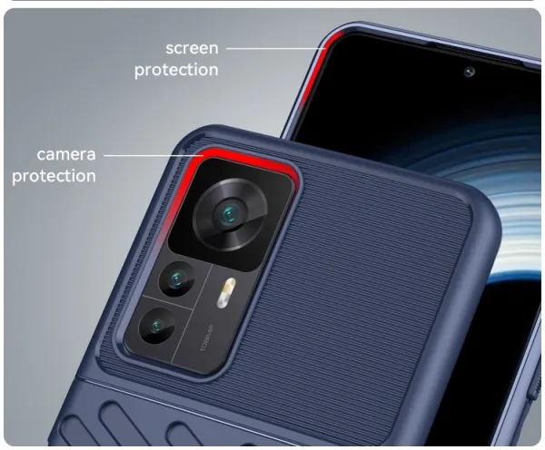 THUNDER Ochranný kryt Xiaomi 12T / 12T Pro modrý