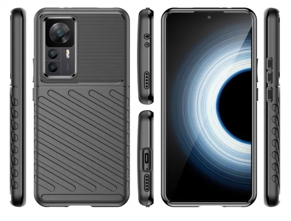 THUNDER Ochranný kryt Xiaomi 12T / 12T Pro čierny