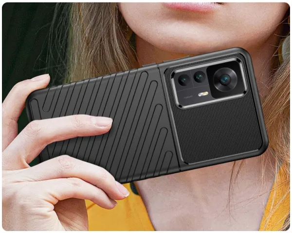 THUNDER Ochranný kryt Xiaomi 12T / 12T Pro čierny