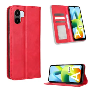 BUSINESS Peňaženkový kryt pre Xiaomi Redmi A1 / Redmi A2 červený