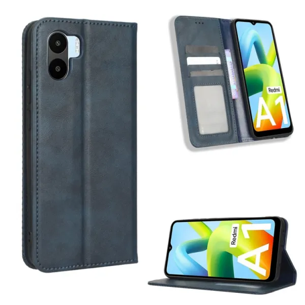 BUSINESS Peňaženkový kryt pre Xiaomi Redmi A1 / Redmi A2 modrý