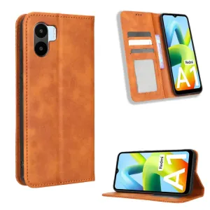 BUSINESS Peňaženkový kryt pre Xiaomi Redmi A1 / Redmi A2 hnedý
