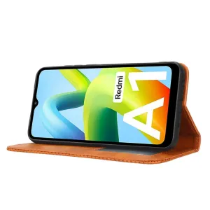 BUSINESS Peňaženkový kryt pre Xiaomi Redmi A1 / Redmi A2 hnedý
