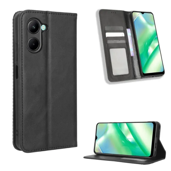 BUSINESS Peňaženkový kryt pre Realme C33 čierny