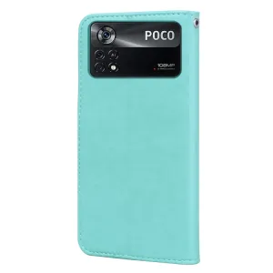 ART ROSE Peňaženkový kryt Xiaomi Poco M4 Pro zelený