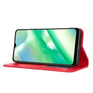 BUSINESS Peňaženkový kryt pre Realme C33 červený