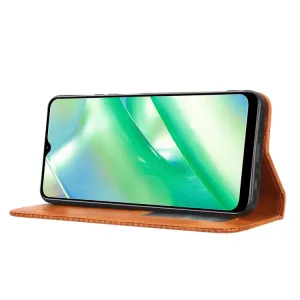 BUSINESS Peňaženkový kryt pre Realme C33 hnedý
