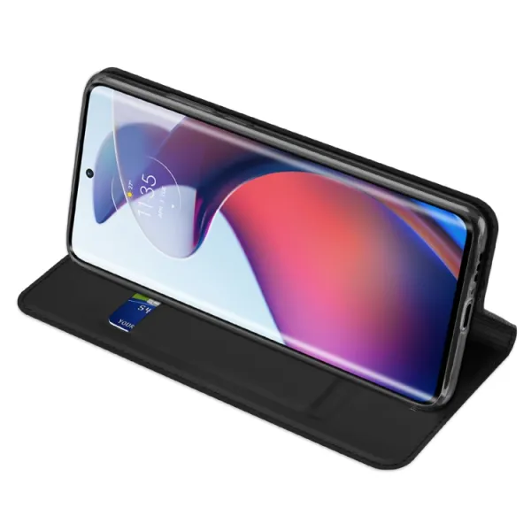 DUX Peňaženkový kryt Motorola Edge 30 Fusion čierny