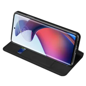 DUX Peňaženkový kryt Motorola Edge 30 Fusion čierny