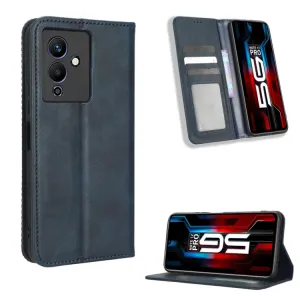 BUSINESS Peňaženkový kryt pre Infinix Note 12 / Note 12 Pro 5G modrý