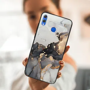 MY ART Ochranný obal Honor 8X -GREY MARBLE (140)