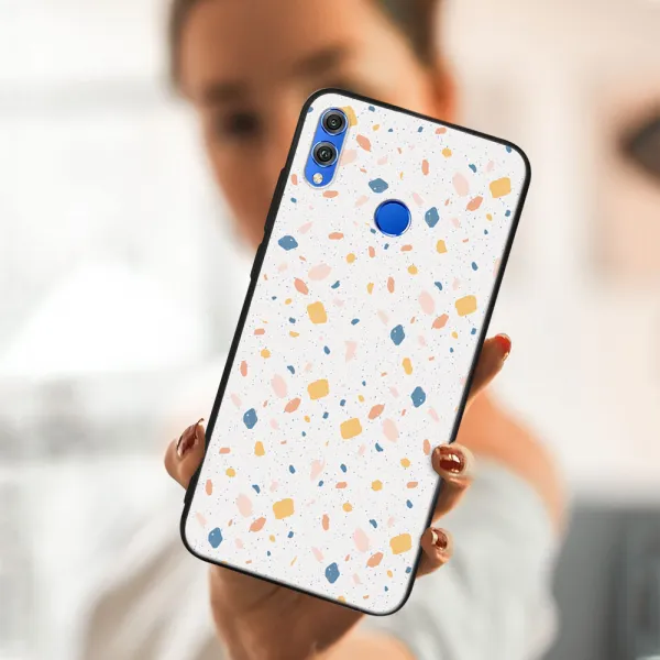 MY ART Ochranný obal Honor 8X -ORANGE TERRAZZO (165)