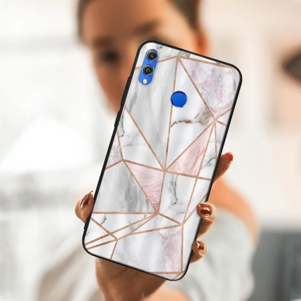 MY ART Ochranný obal Honor 8X -PINK MARBLE (143)