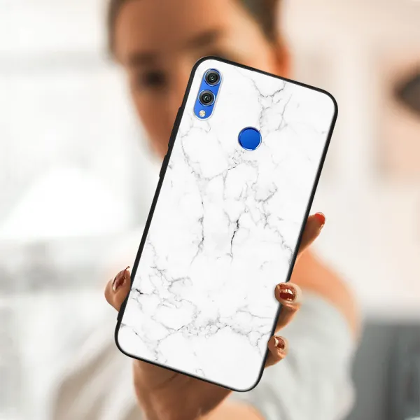 MY ART Ochranný obal Honor 8X -WHITE MARBLE (144)