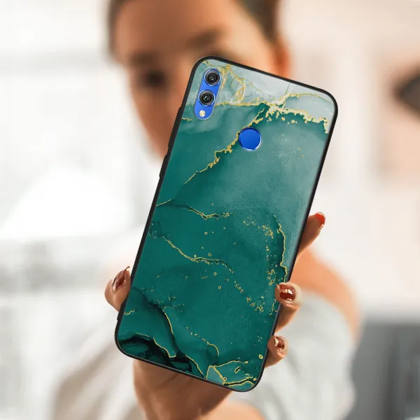 MY ART Ochranný obal Honor 8X -GREEN MARBLE (145)