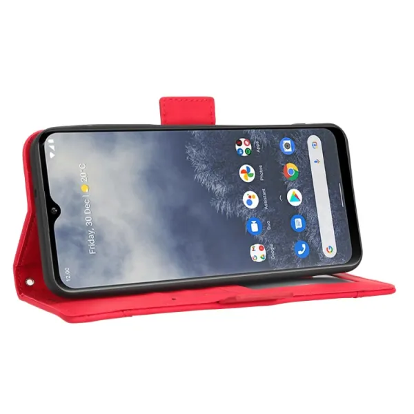 SLOT Peňaženkový obal pre Nokia G60 červený