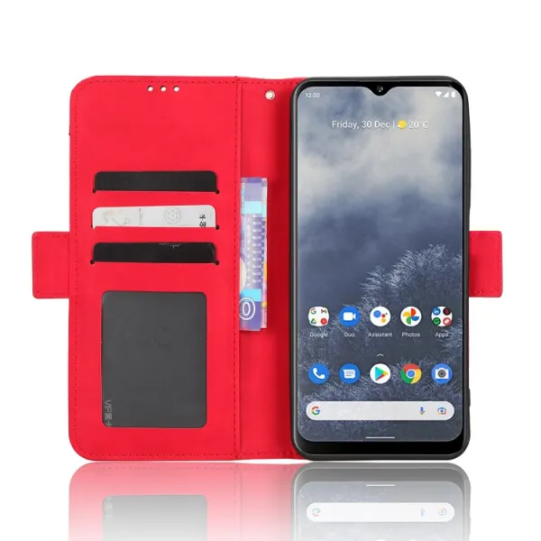 SLOT Peňaženkový obal pre Nokia G60 červený