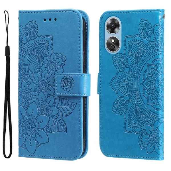 ART MANDALA Peňaženkové puzdro Oppo A17 modré