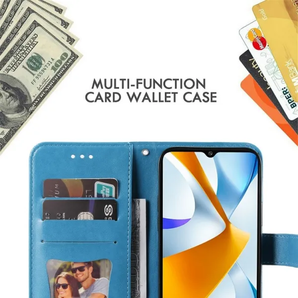 ART MANDALA Peňaženkové puzdro Xiaomi Poco C40 modré